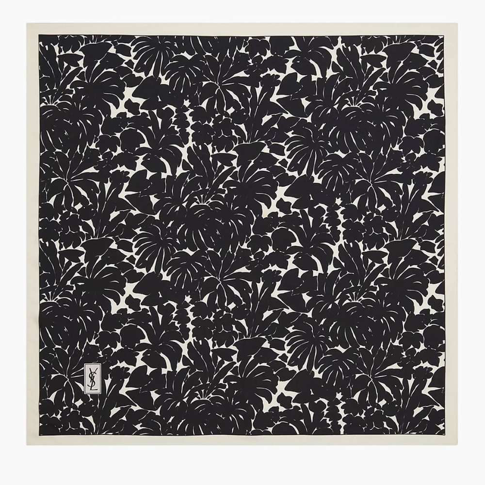 Saint Laurent silk scarf YSL